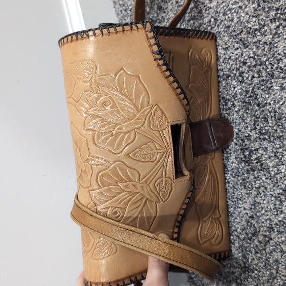 Vintage reversible genuine leather purse - Picture 6 of 9